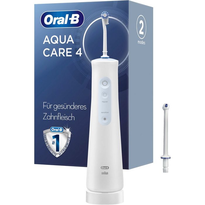 Oral B Munddusche AquaCare 4 Aufsätze: 2 St. Kabellose mit Oxyjet-Technologie