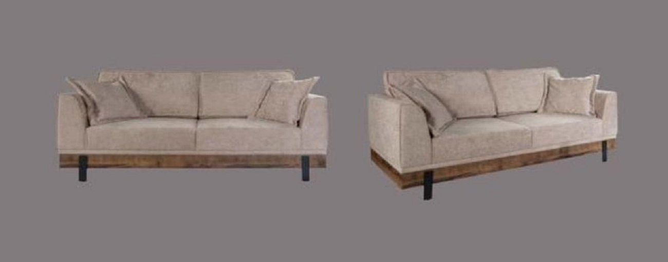 Dreisitzer Sessel Teile, in Sofa Sofas JVmoebel Made Sitz, 3 Europe 3+3+1 Sofagarnitur