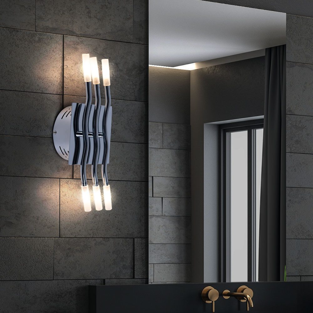 GLOBO LIGHTING LED Wandleuchte, Leuchtmittel inklusive, Warmweiß, Wandleuchte Wandlampe Wandbeleuchtung Strahler Leuchte G4 MEDUSA