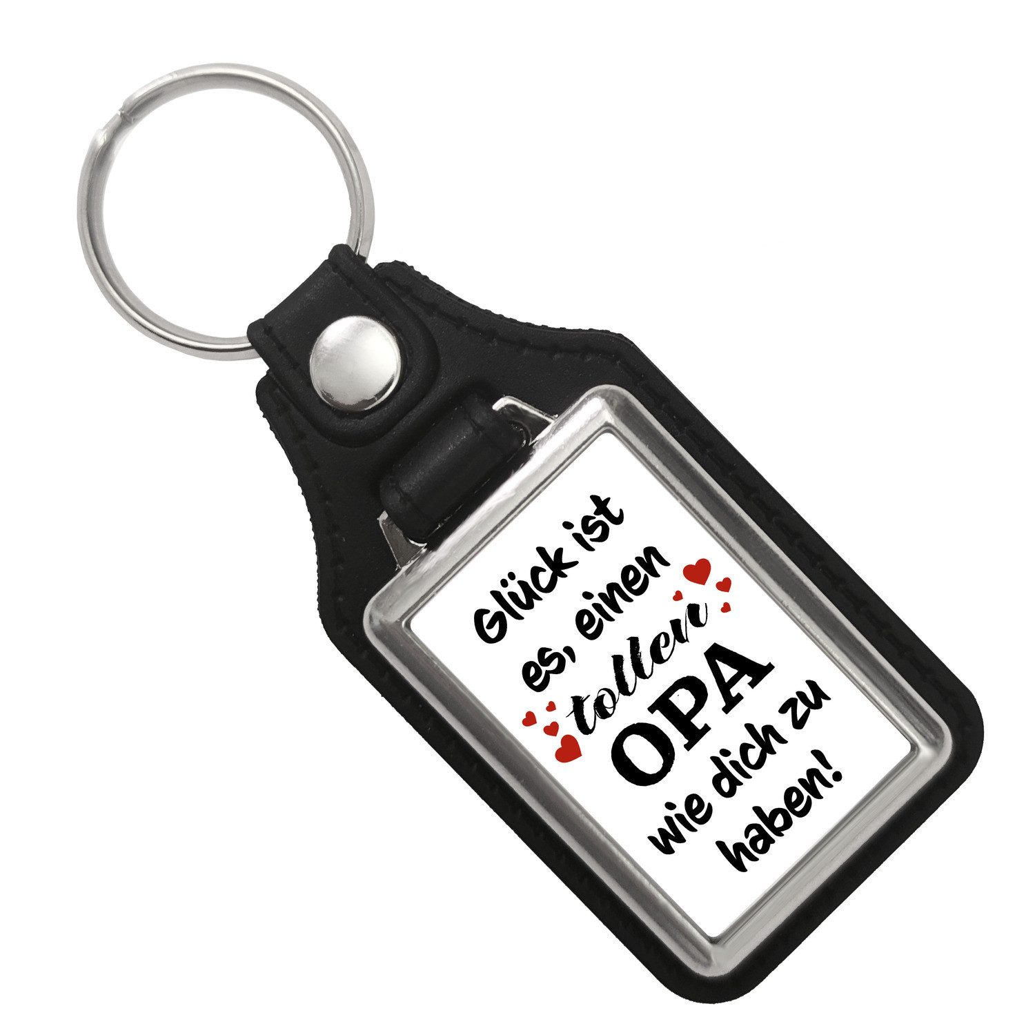speecheese Schlüsselanhänger Toller Opa Glück Schlüsselanhänger mit Kunstle günstig online kaufen
