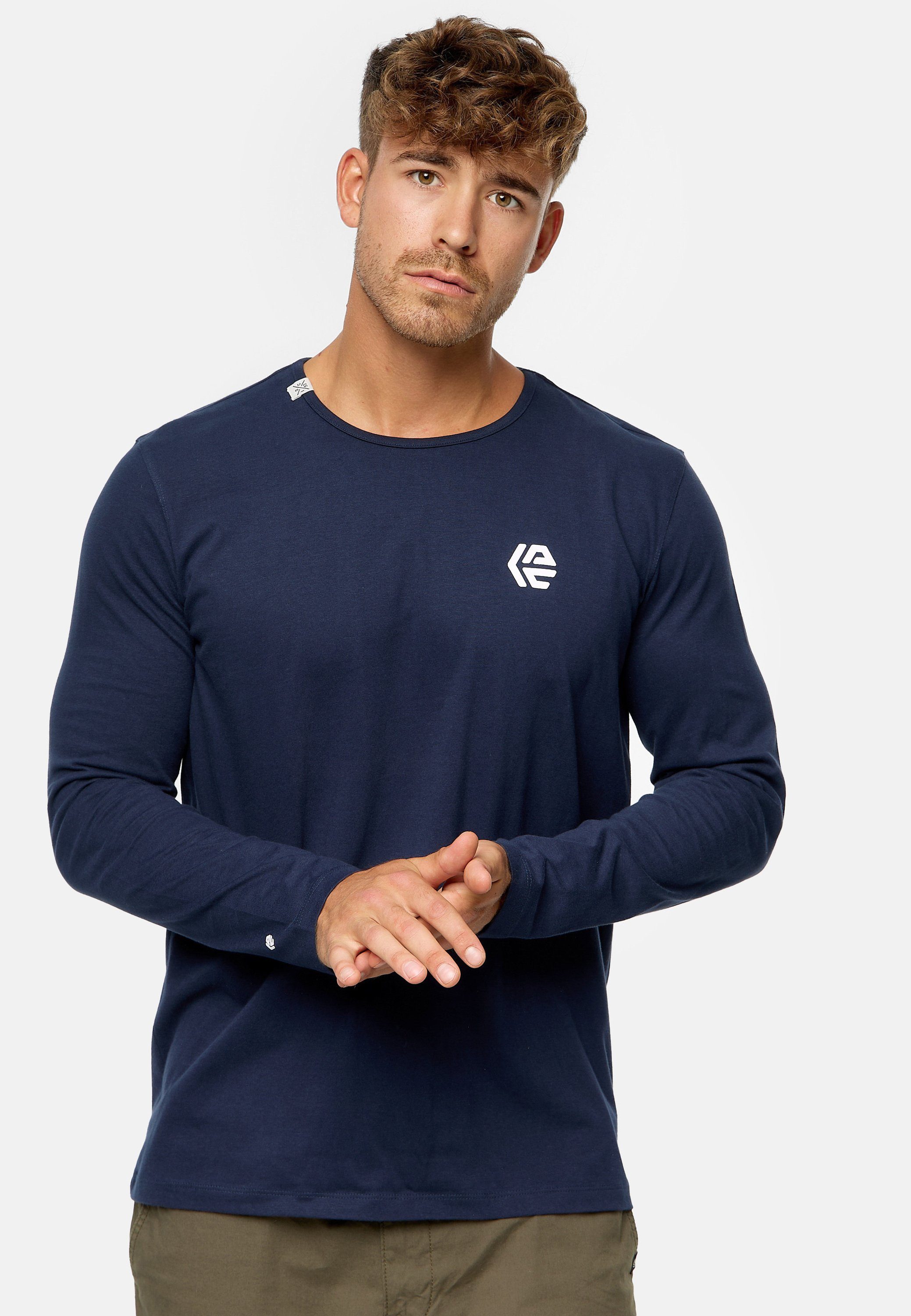 Indicode Langarmshirt INTrense Navy