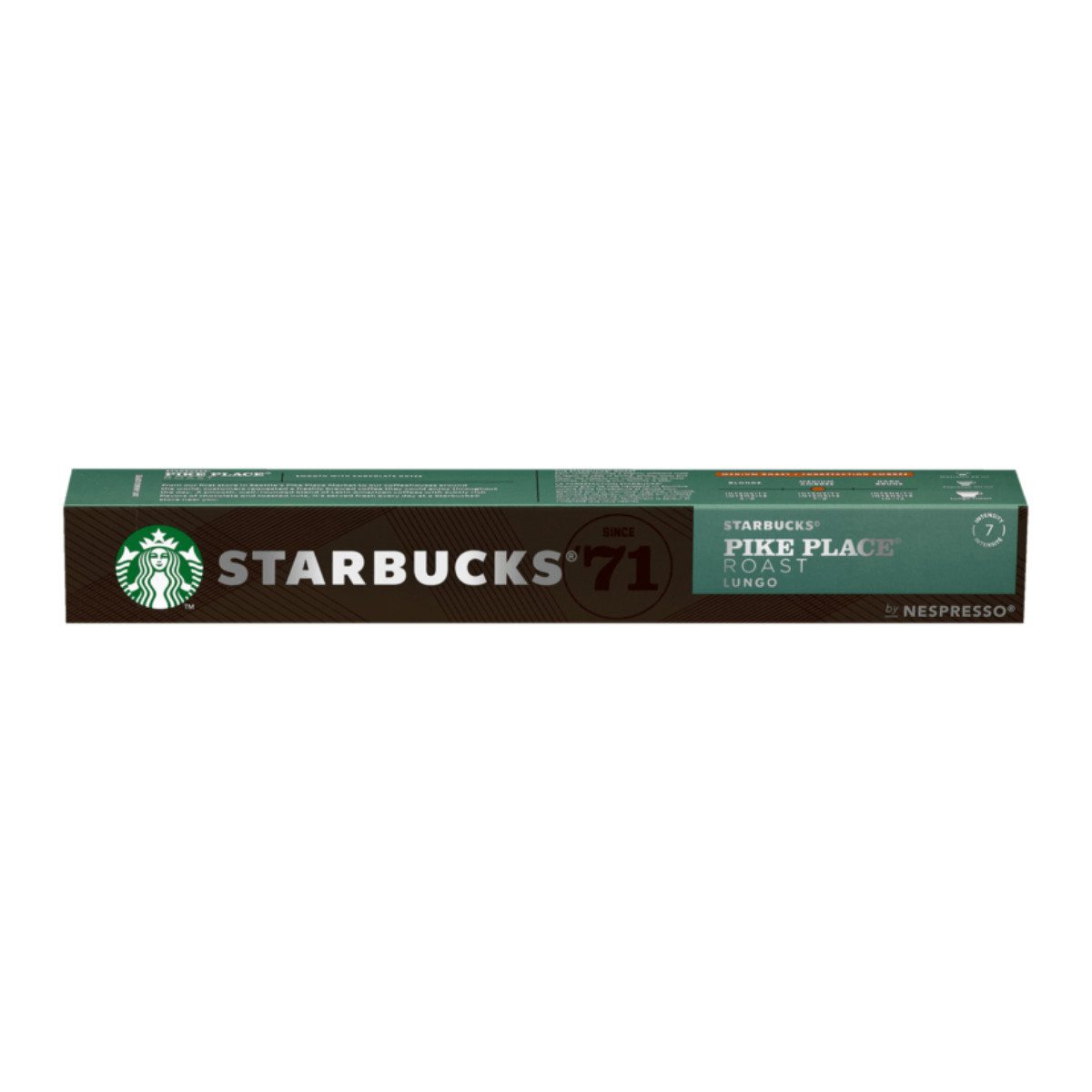 Starbucks Kaffee, Starbucks Pike Place Roast Lungo by Nespresso Kaffeekapseln 53g