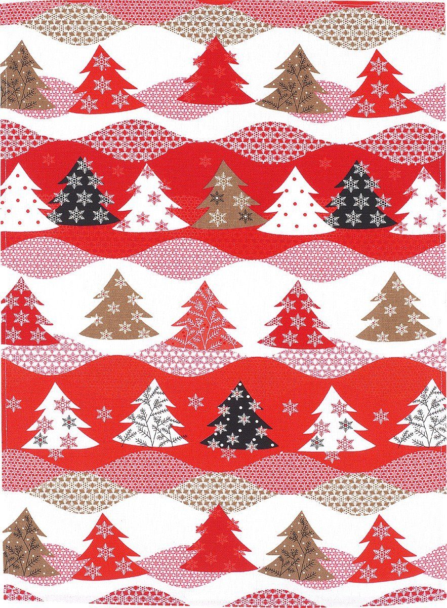 Kracht Geschirrtuch Winterwald, (Set, 3-tlg., Set), 3er Pack Geschirrtücher günstig online kaufen