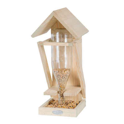 esschert design Nistkasten Esschert Design Futterflasche Futterstation Futterstelle Futterhaus Holz (ohne Flasche)