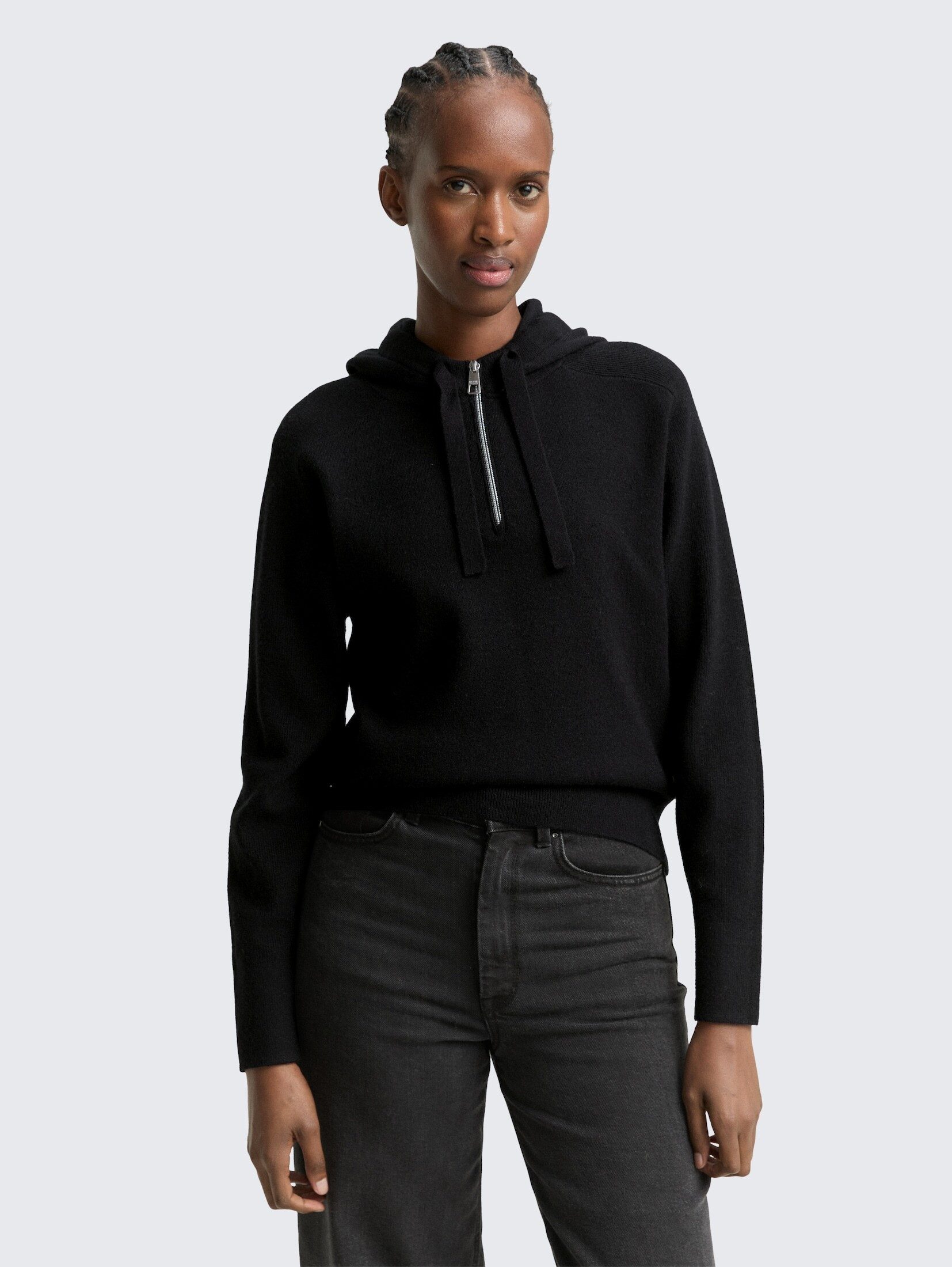 TOM TAILOR Denim Strickpullover Hoodie Strickpullover günstig online kaufen