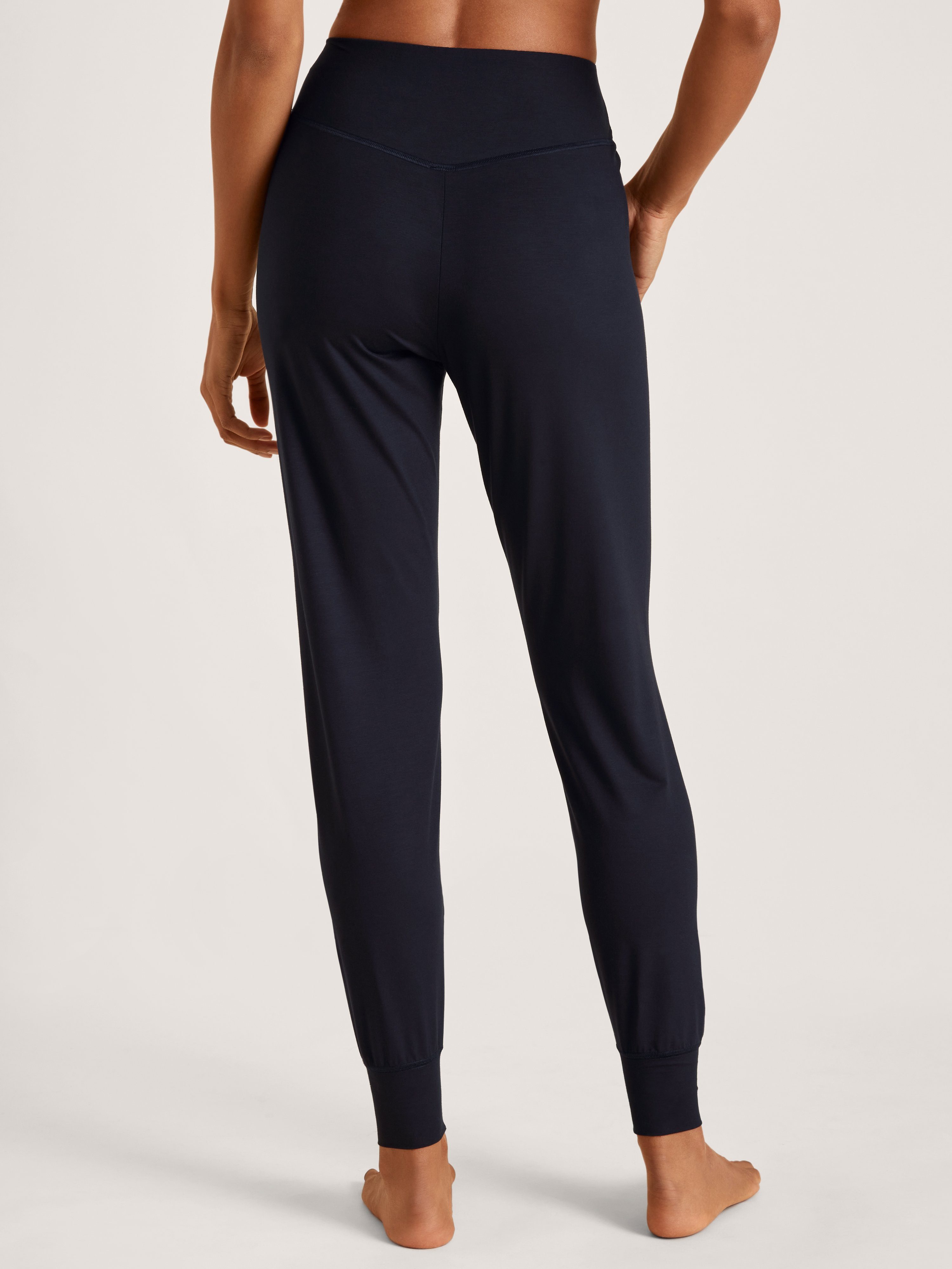 29990 Bündchenhose Damen lapis blue Stück, CALIDA (1 Calida Pyjamahose Stück) dark 1 1-tlg.,