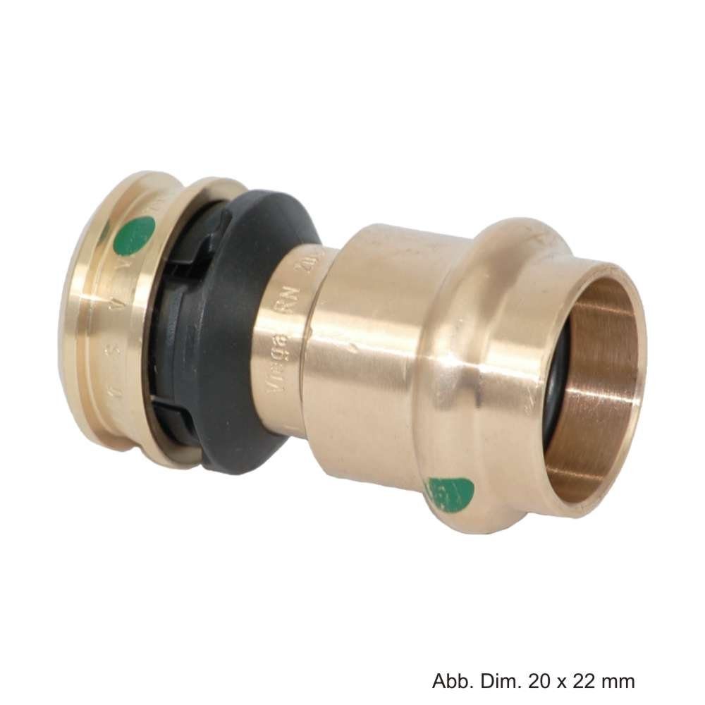 Viega Wasserrohr Viega Raxofix Übergangsstück, Pressende f. metall. Systeme 20x22 mm, M