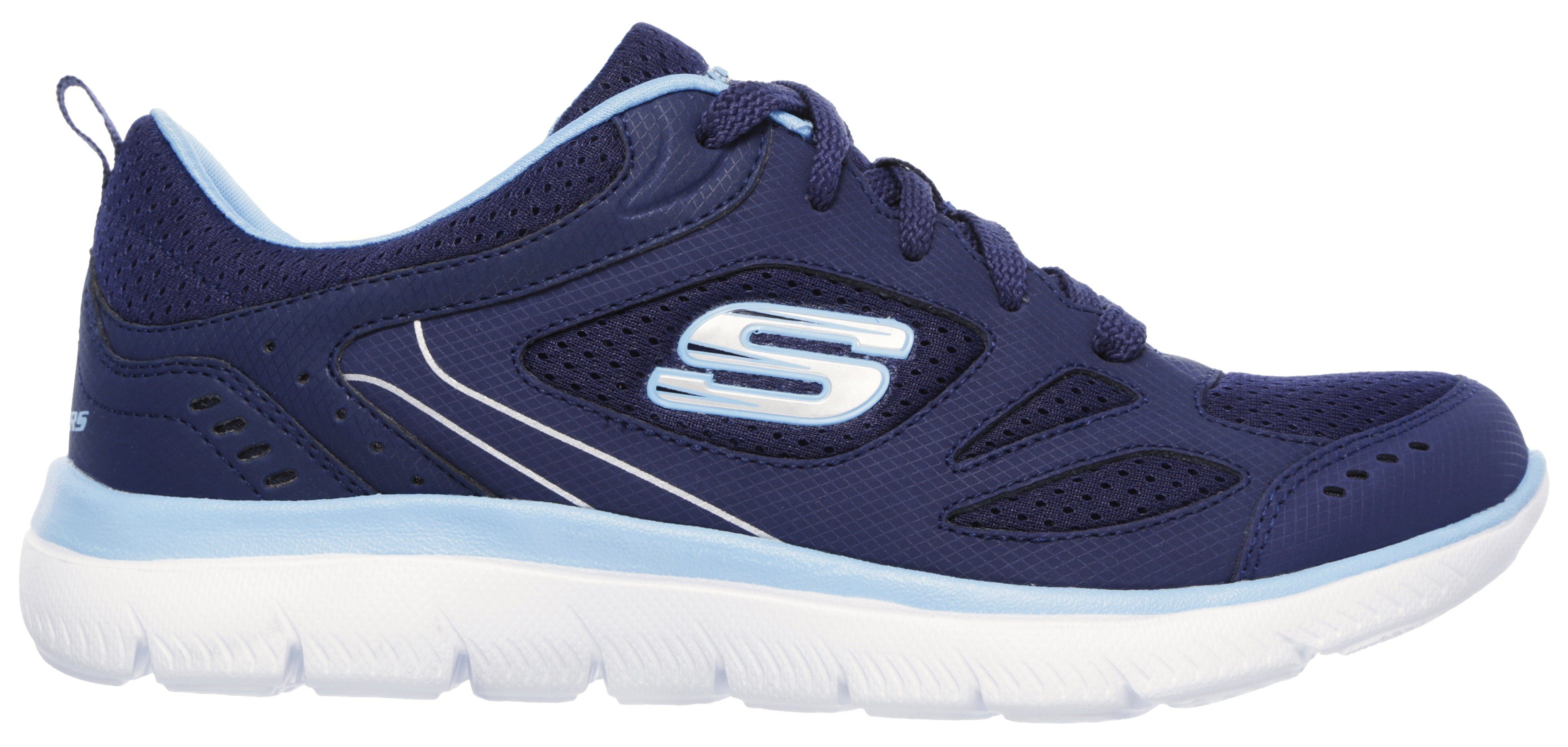 Skechers SUMMITS-SUITED navy-blau gepolsterter mit Sneaker Innensohle weich