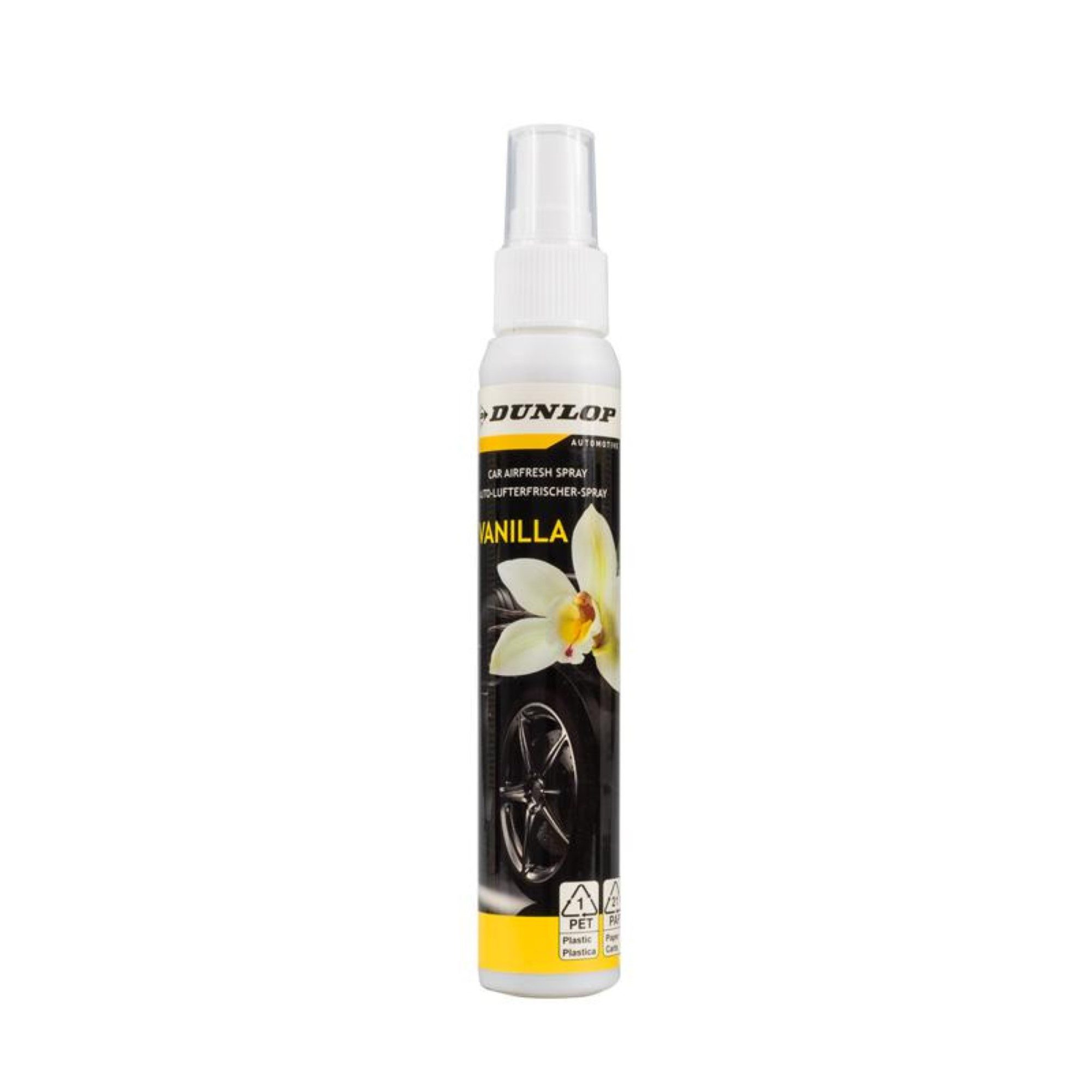 Dunlop Duft-Set Auto-Lufterfrischungsspray 60 ml (Vanille) für das Auto-Innenraum