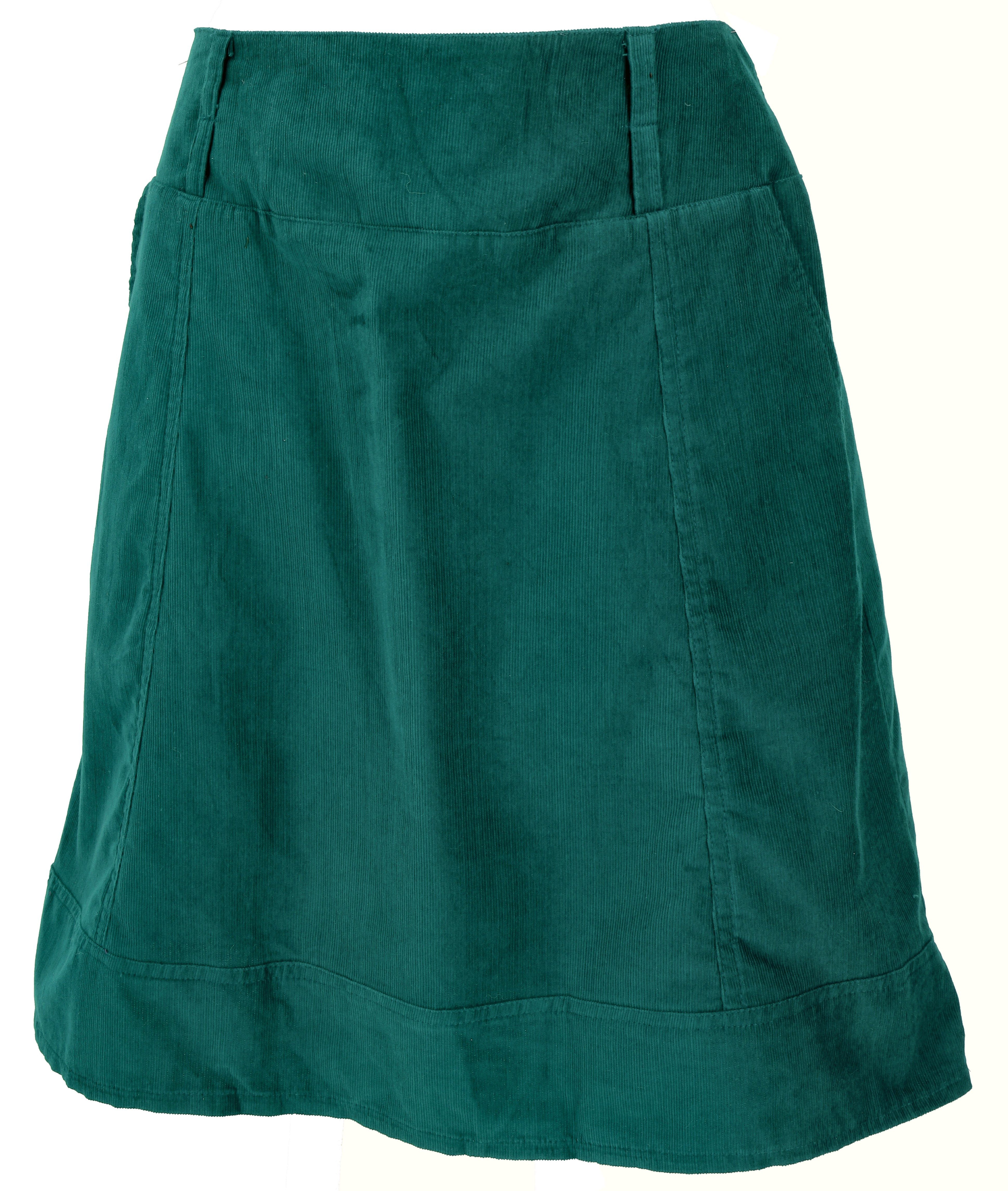 Guru-Shop Minirock Kurzer Cordrock, Minirock mit Taschen - petrol alternati günstig online kaufen