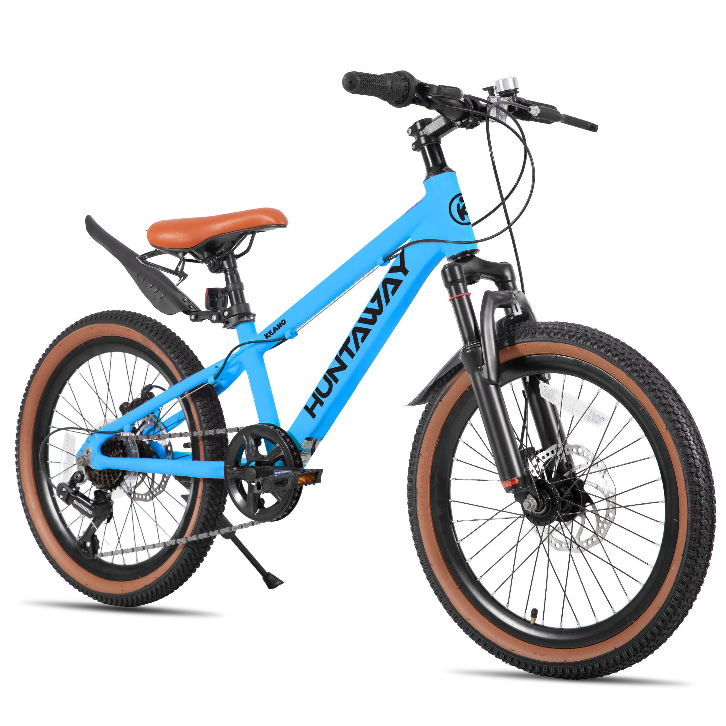 HILAND Kinderfahrrad 20"/24" Alu-Mountainbike Shimano 7-Gang, Federgabel & Scheibenbremsen