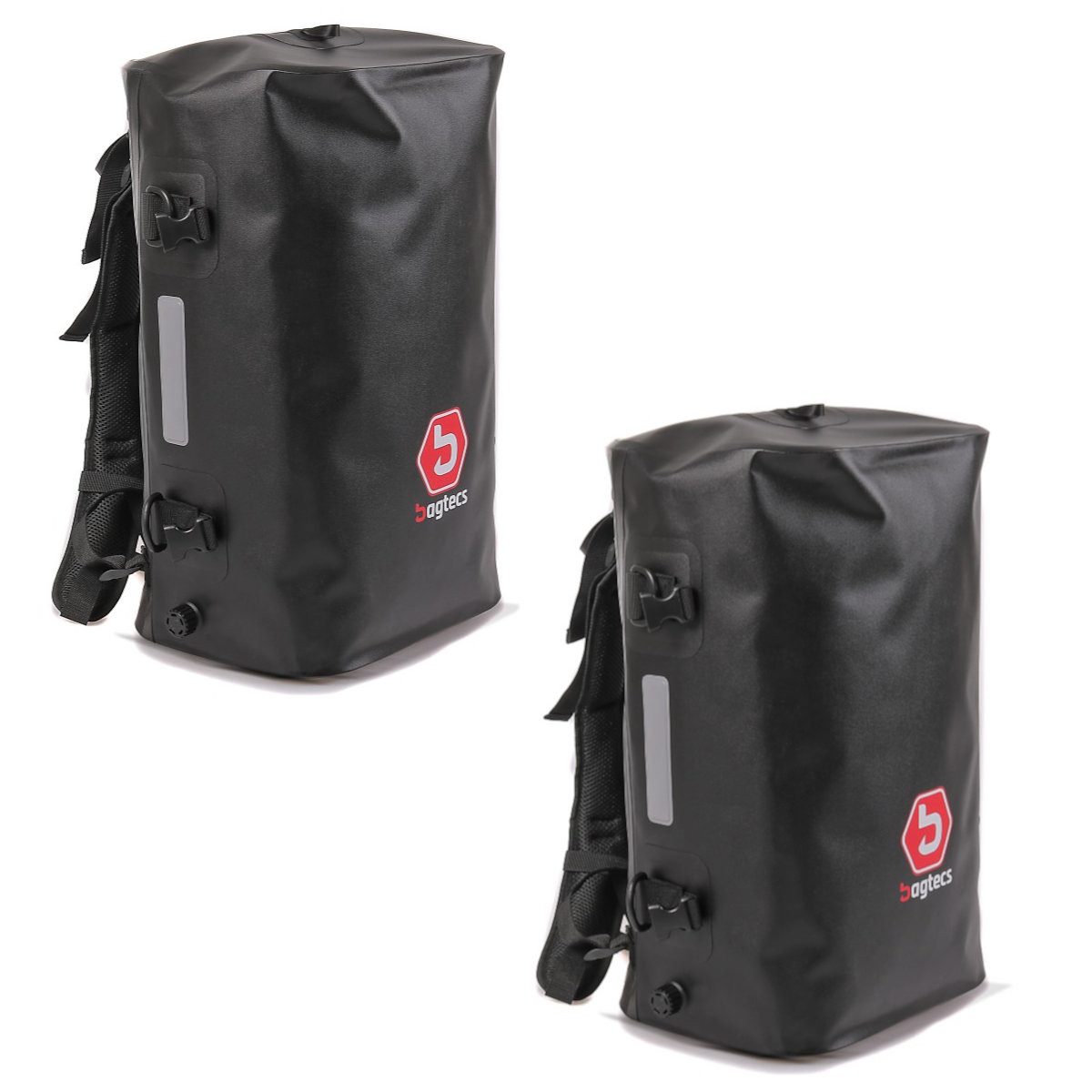 Bagtecs Reisetasche 2x Hecktasche Rucksack # BK35 Drybag Wasserdicht 35l Spar-Set