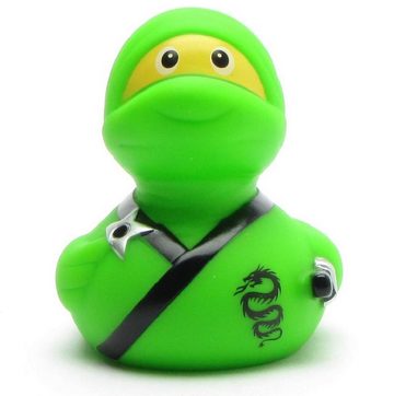 Duckshop Badespielzeug Badeente - Ninja (grün) - Quietscheente