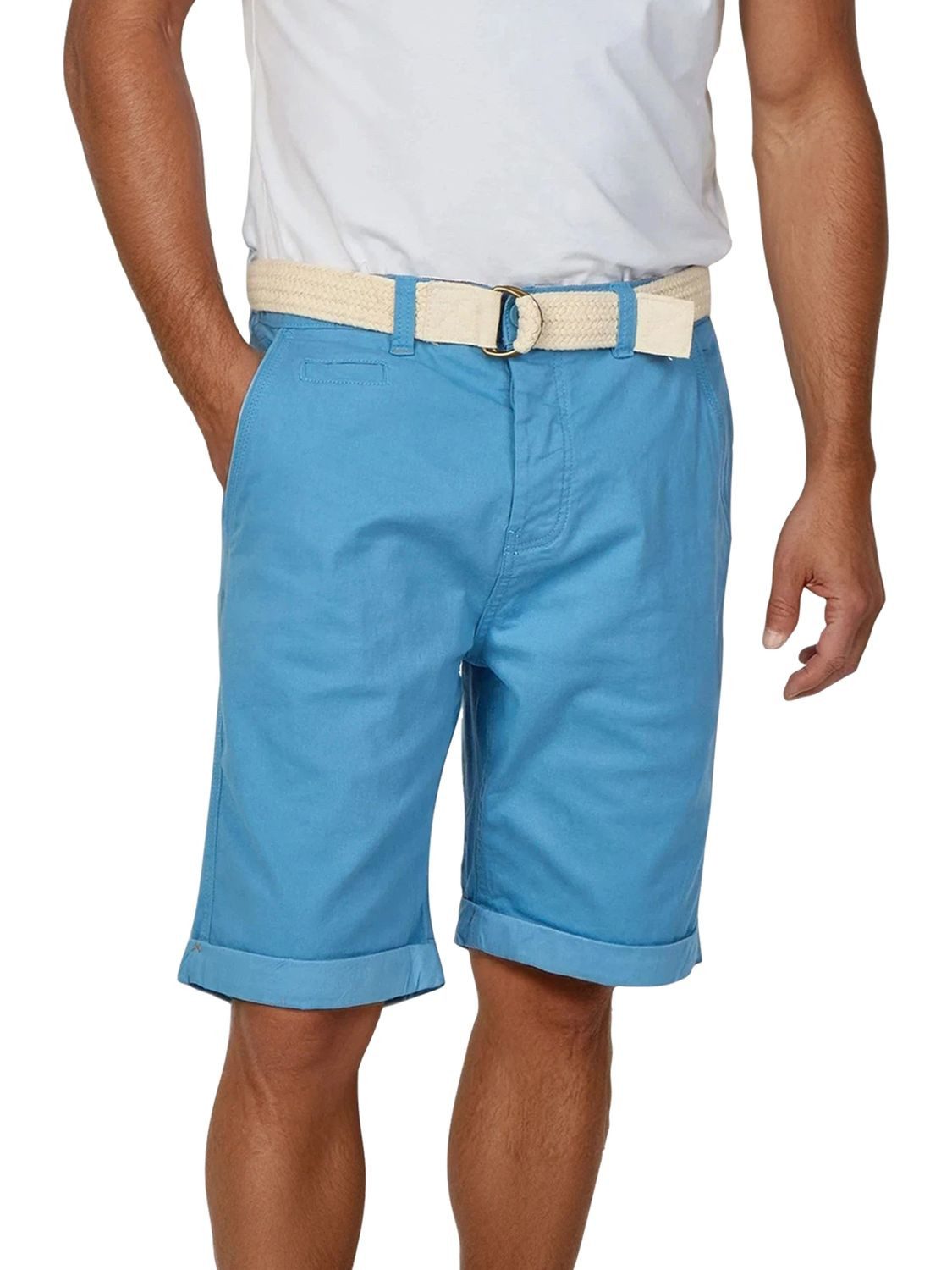riverso Chinoshorts Herren Shorts RIVHenry Regular Fit Bermudashorts mit Gürtel