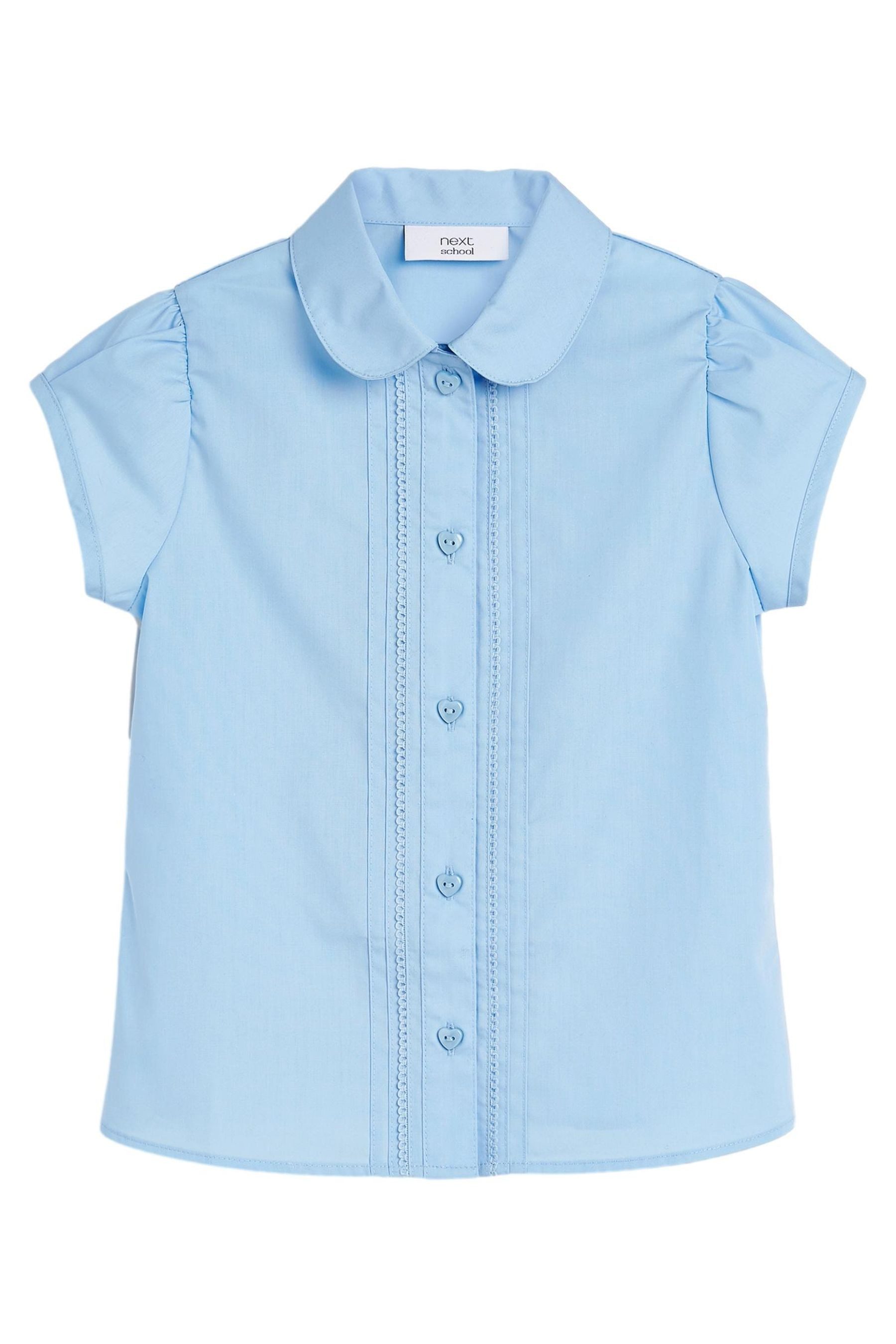 Next Langarmbluse Bluse mit Puffärmeln und Spitzendetails (1-tlg)