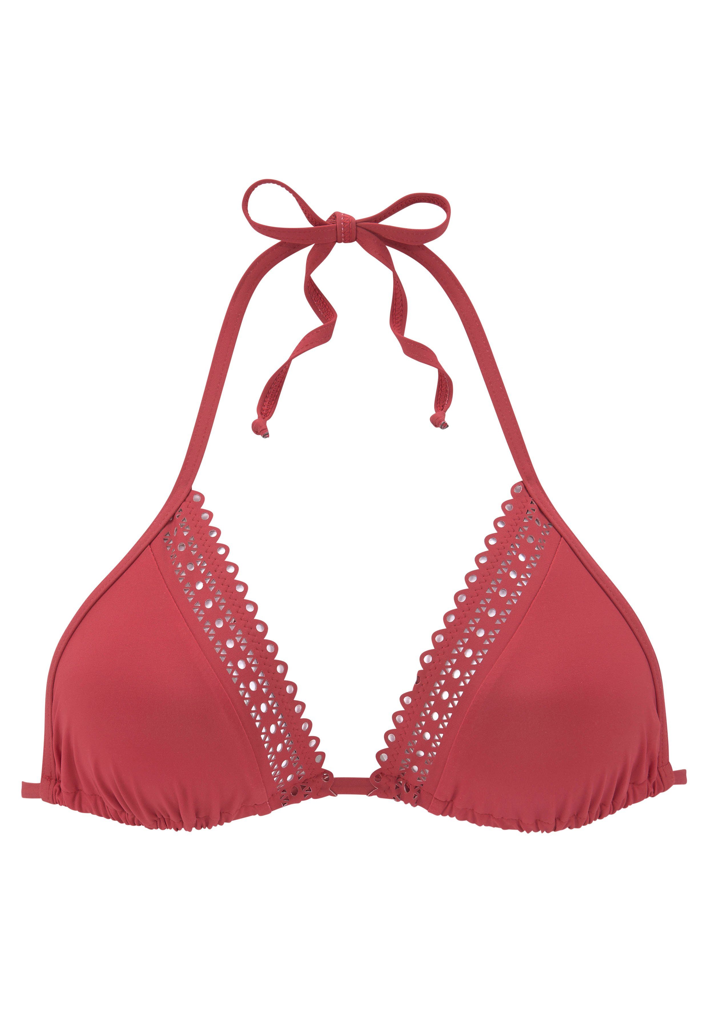 s.Oliver Triangel-Bikini-Top Aiko, mit Häkeloptik günstig online kaufen