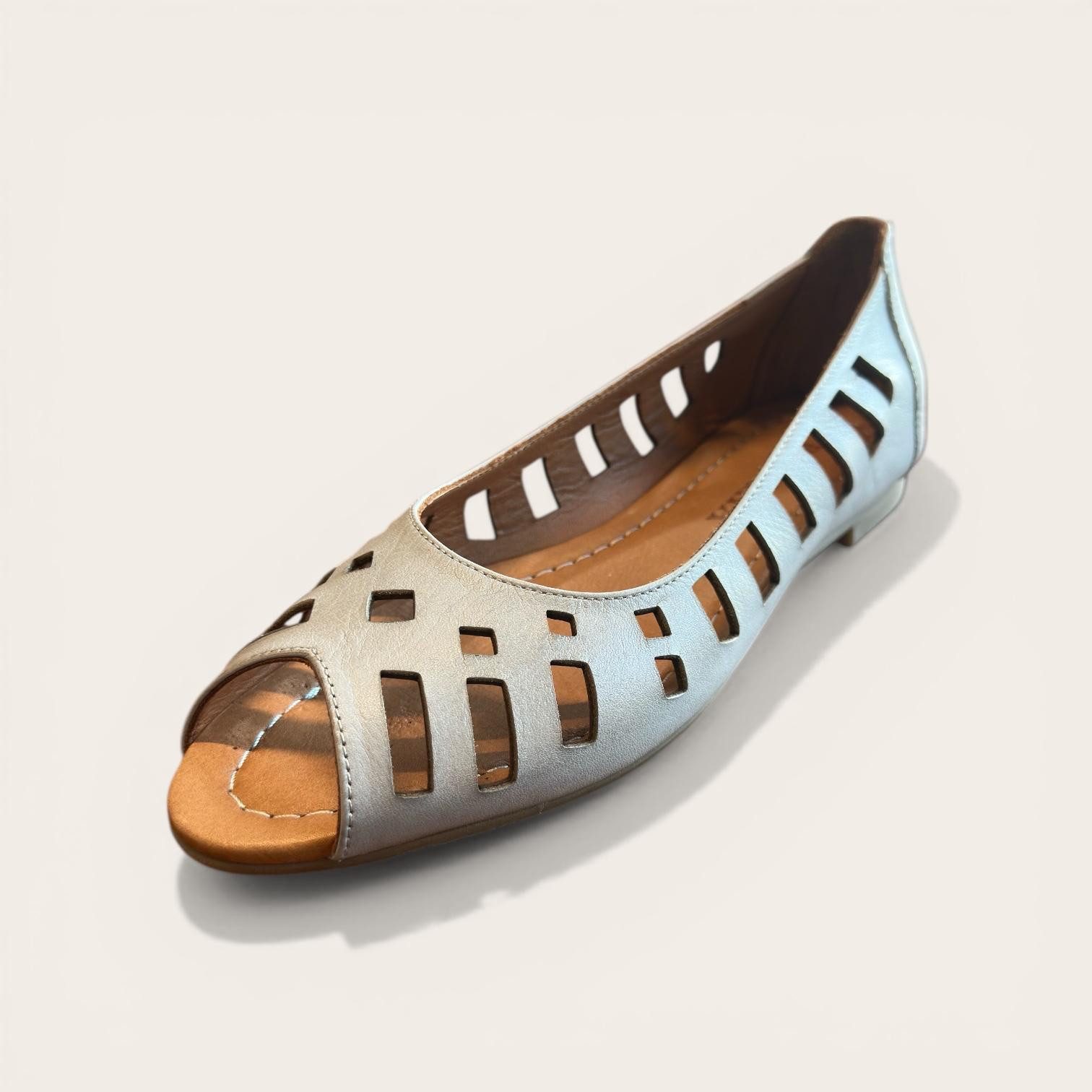 Begoria Begoria Fiorella - Atmungsaktive Damen Ballerina aus Leder Ballerina