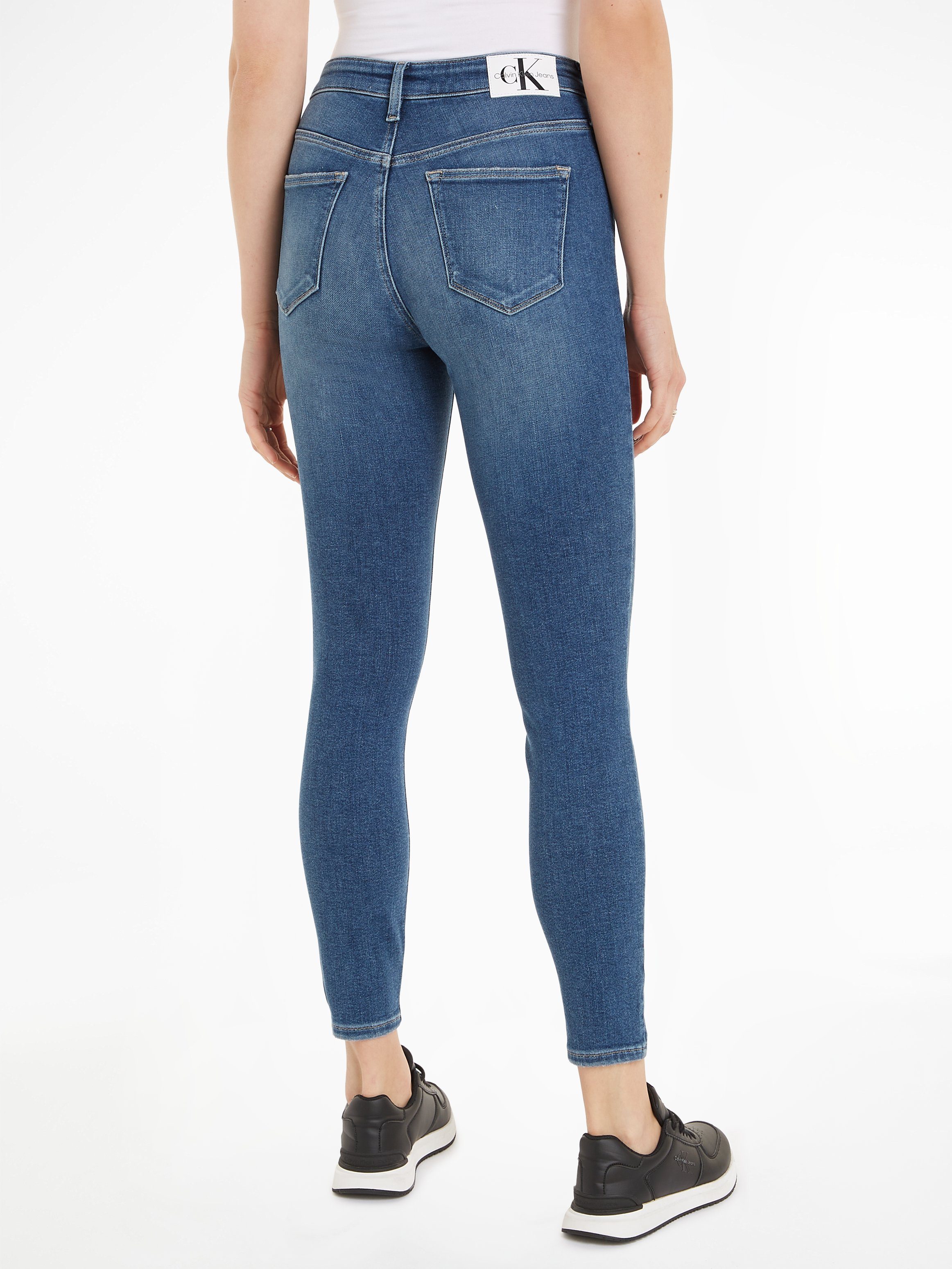 Calvin Klein RISE SUPER Jeans ANKLE HIGH Ankle-Jeans SKINNY