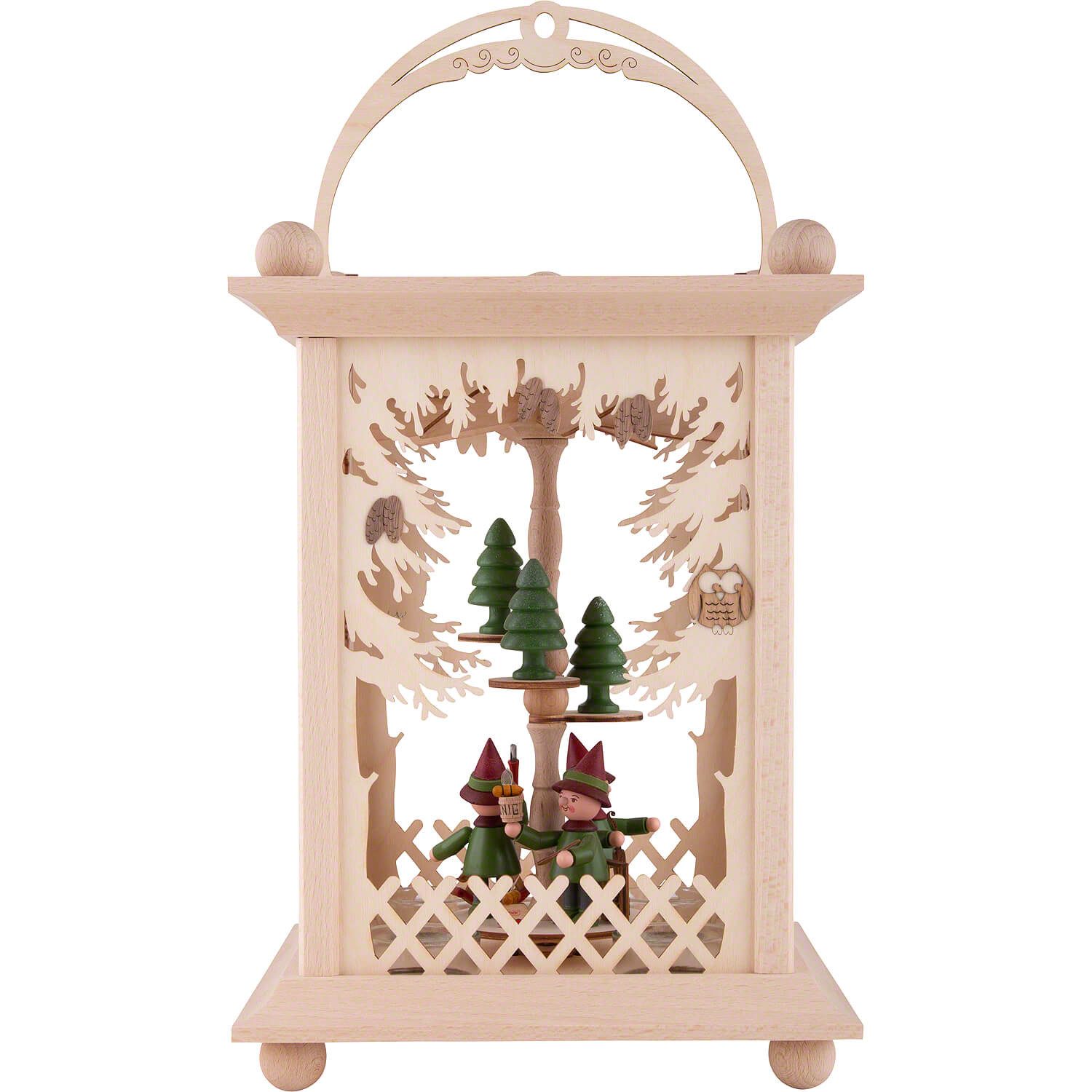 Kuhnert Weihnachtspyramide Pyramidenlaterne Wald und Wichtel (38cm) von Drechslerei Kuhnert