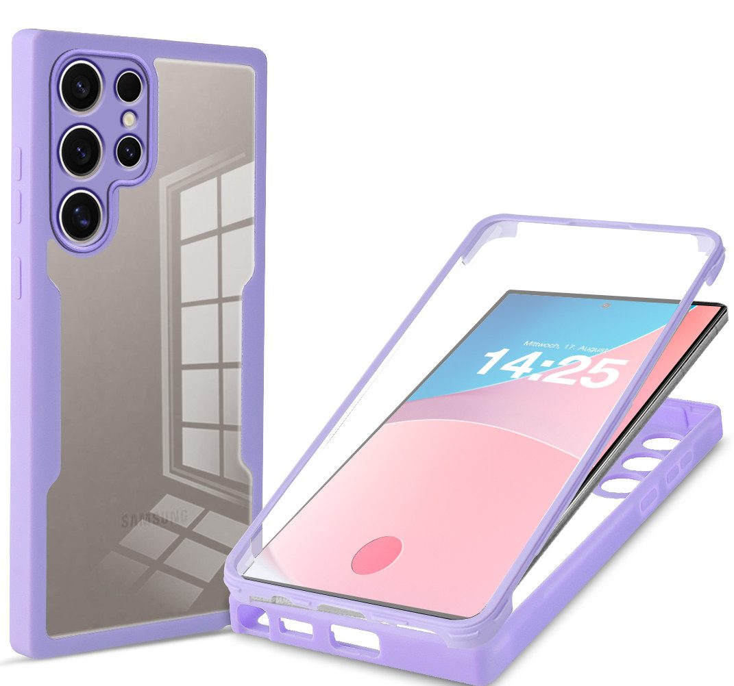 Handyhülle 360 Grad Hülle für Samsung Galaxy S24 Ultra