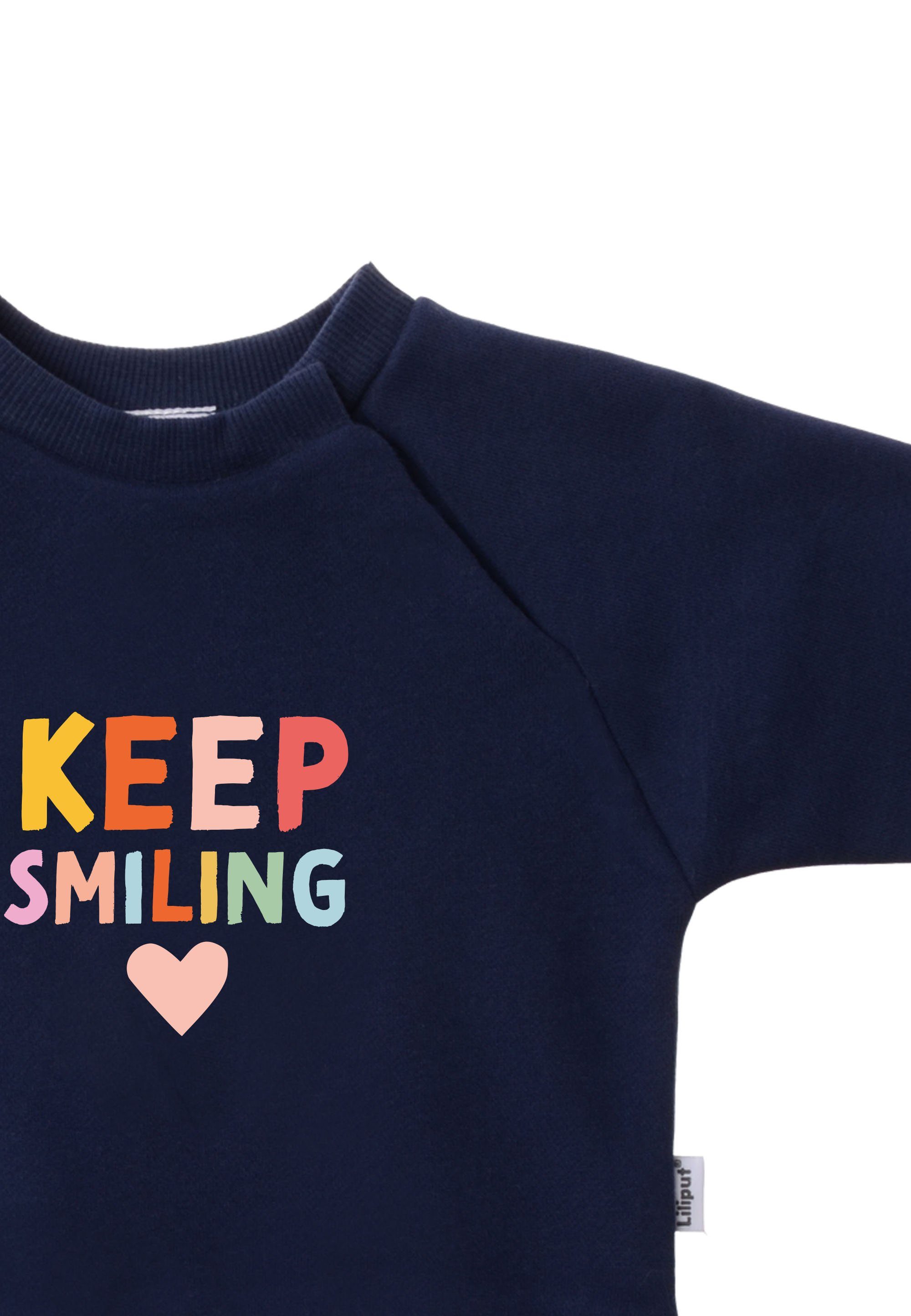 Keep Smiling mit Sweatshirt Rundhalsausschnitt Liliput