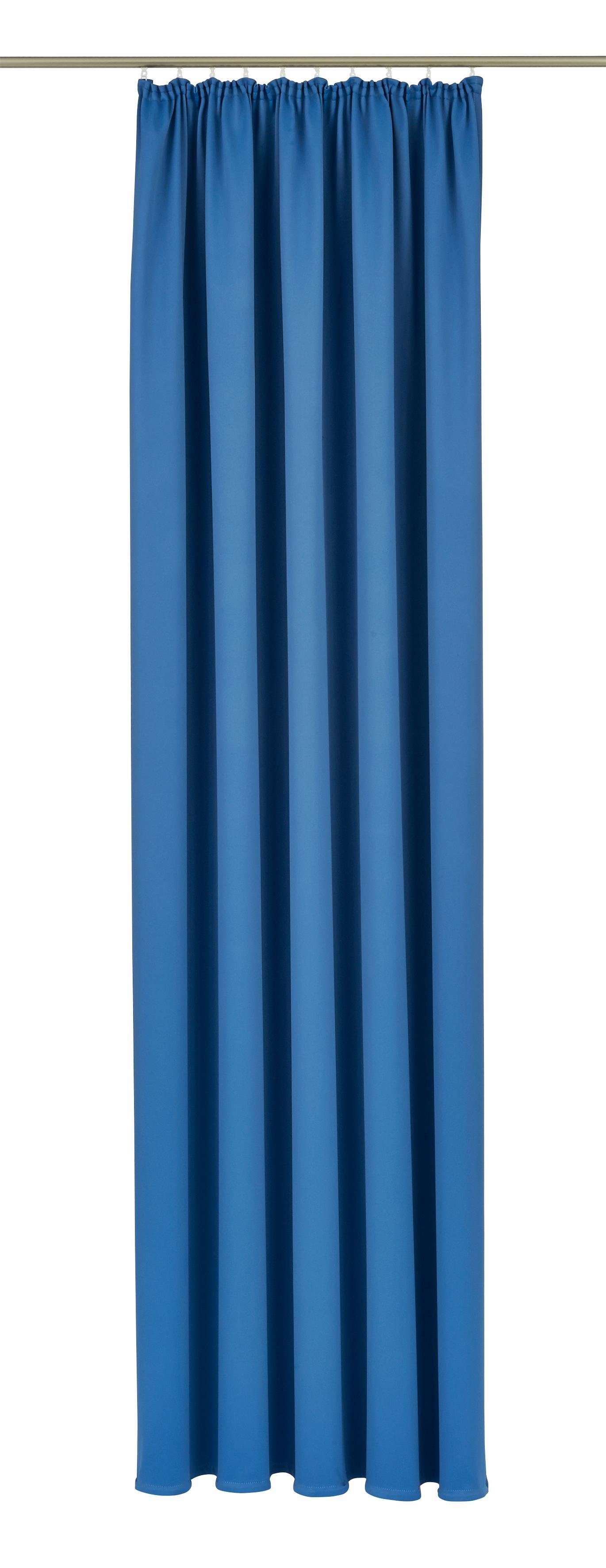 Vorhang Leon, St), hellblau VHG, sparend,Wärmeschutz,blickdicht,verschiedene Verdunkler, verdunkelnd, Größen Kräuselband Energie (1