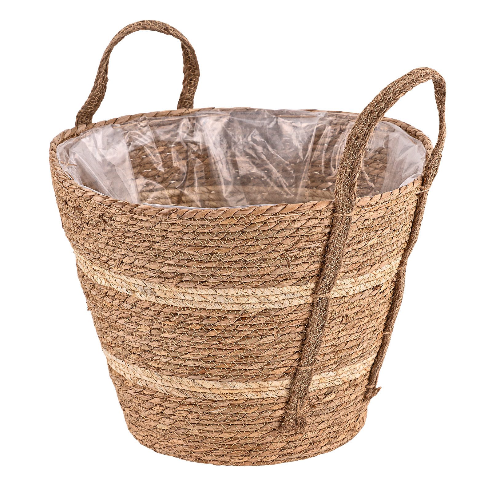 DEMA Weidenkorb Pflanzkorb Seasons 40 cm mit Folie (1 St)