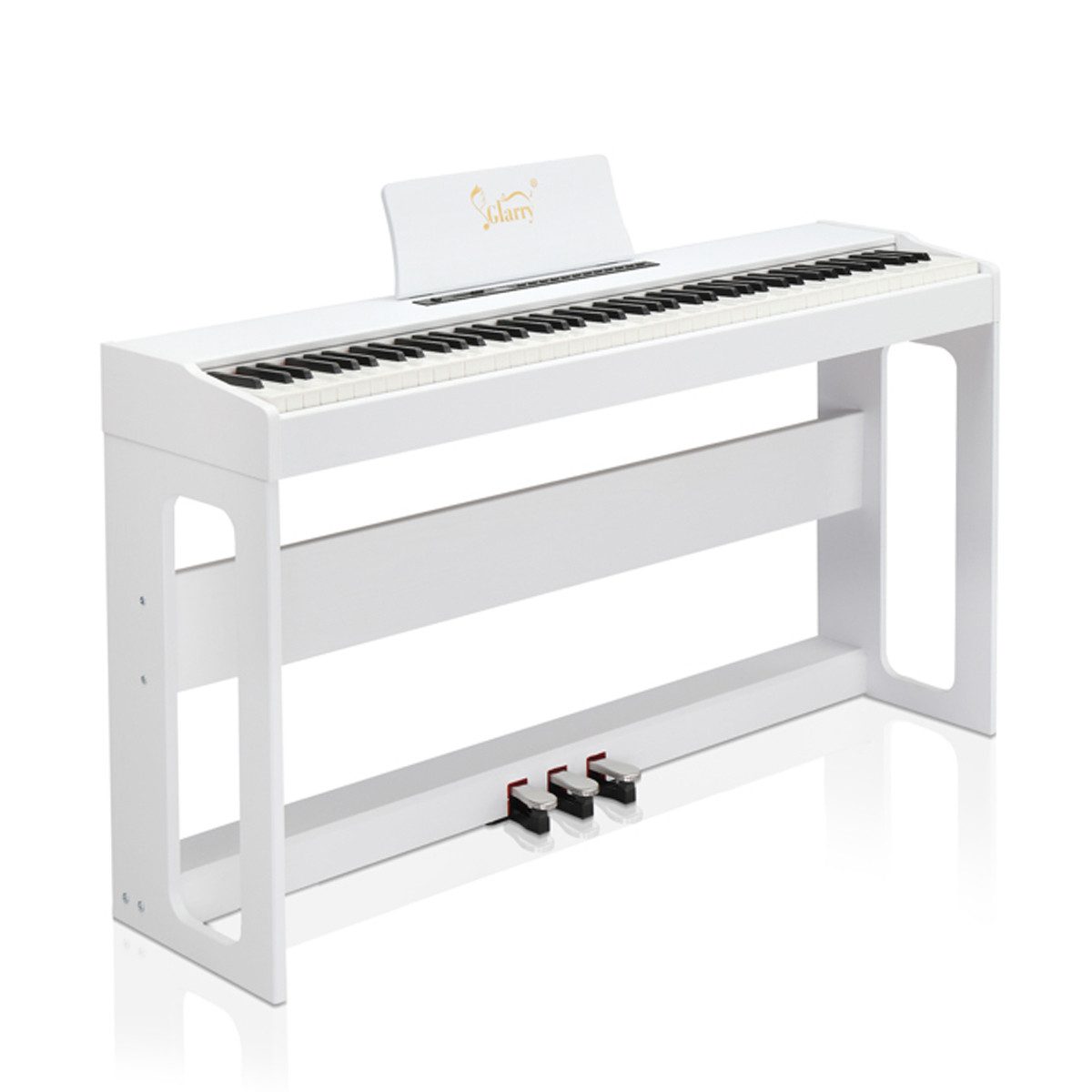 XDeer Digitalpiano Digitales Piano Keyboard Glarry GDP-104 Voll Gewichtete, 88-Tasten-Tastatur mit Ständer Keyboard E-Piano Tastatur