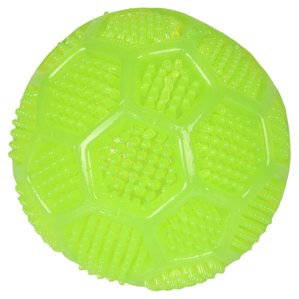 Tierball Hundespielzeug TPR Dental Squeaky Ball grün