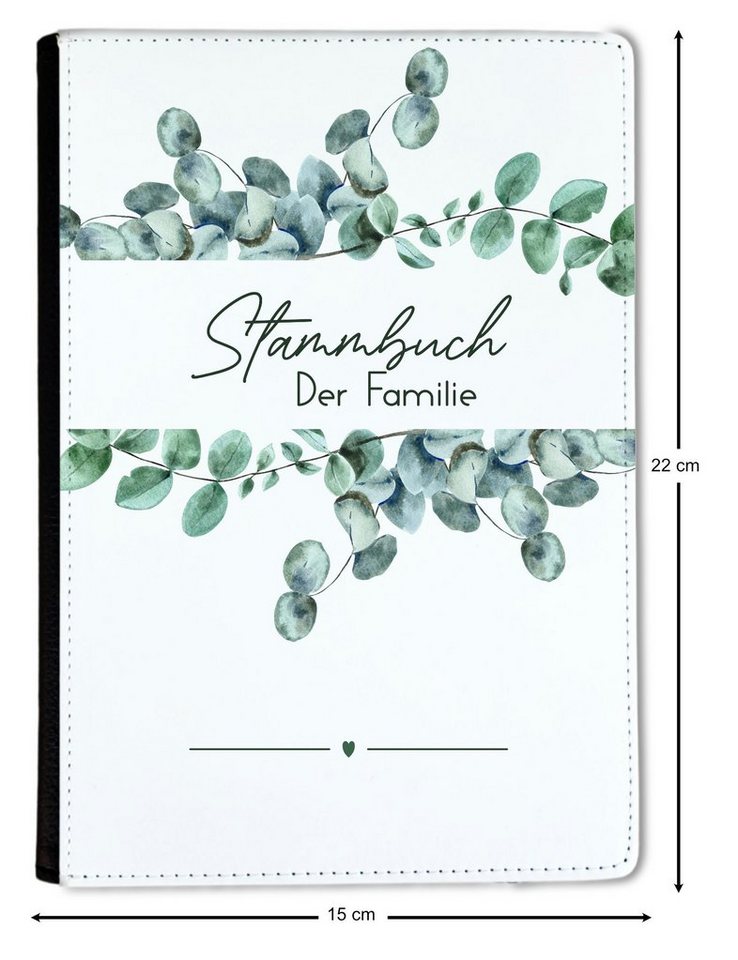 Thumbnail - CreaDesign Notizbuch Stammbuch A5 Rahmen Eukalyptus