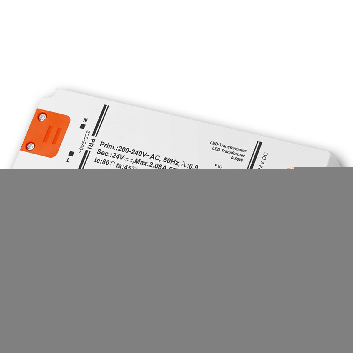 Goobay LED Slim-Transformator 24V DC, 0-50W, IP20, Trafo LED Trafo