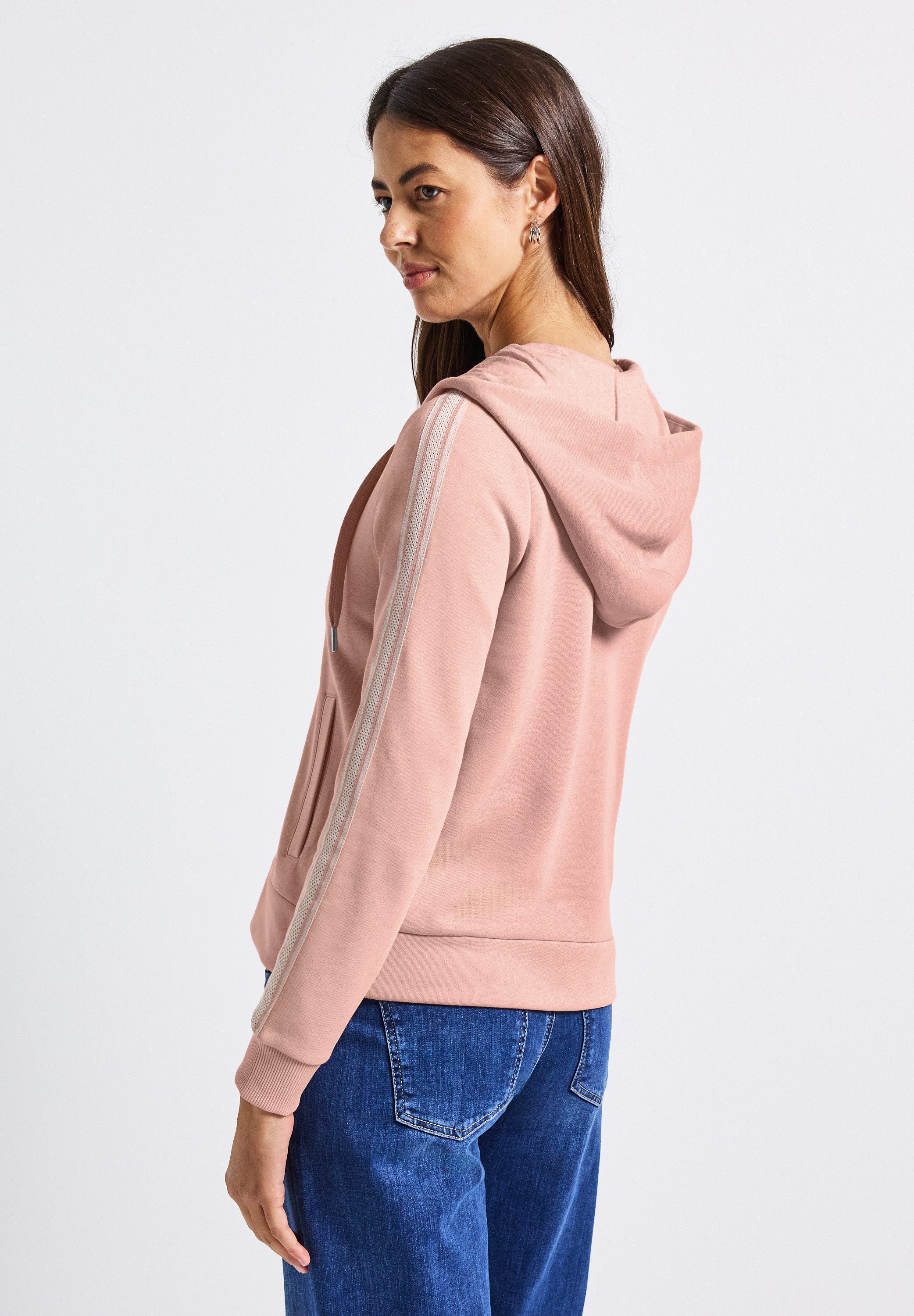 STREET ONE Kapuzensweatshirt mit Gallon Streifen günstig online kaufen