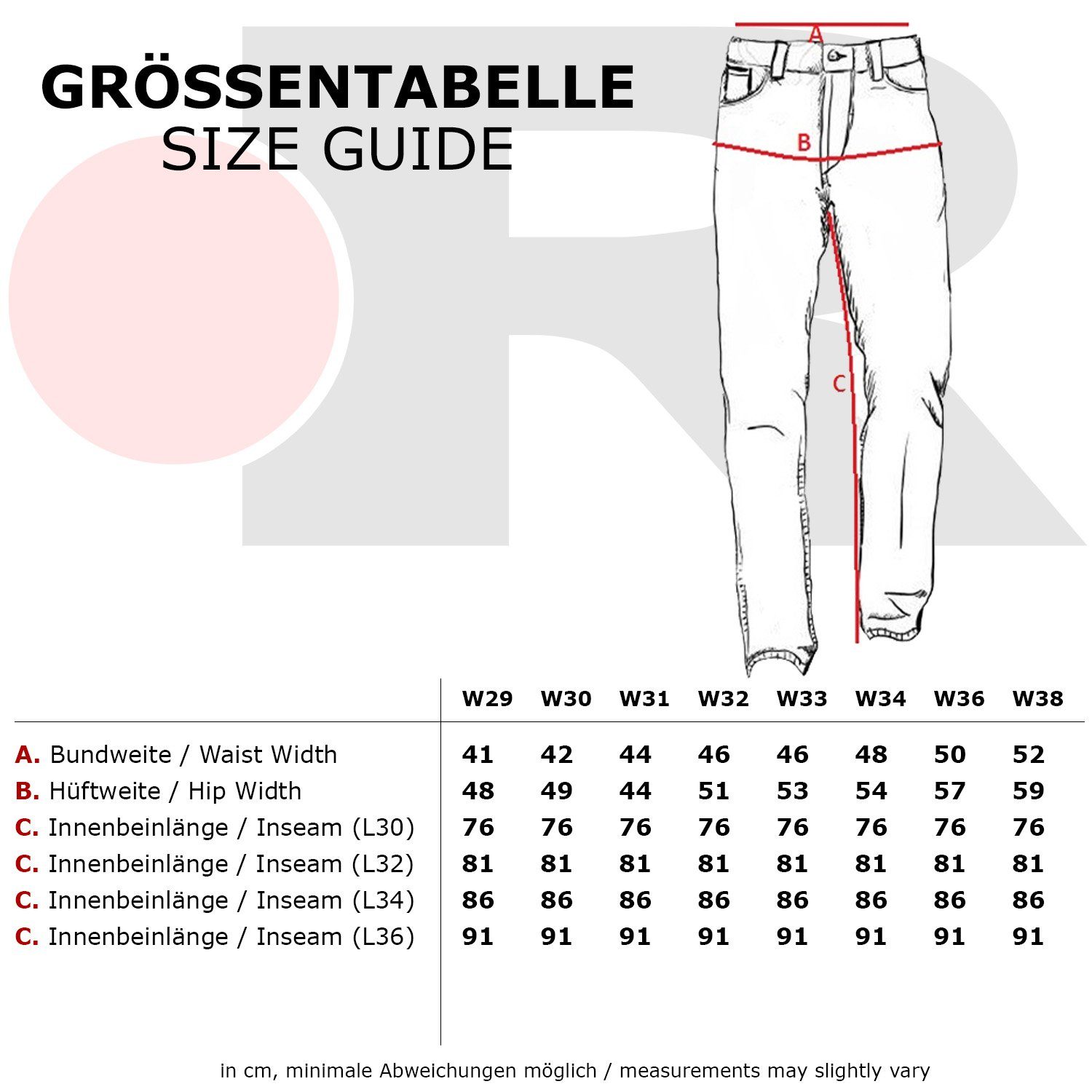 Reslad Destroyed-Jeans Reslad Jeans Herren Destroyed Look Slim Fit Denim Stretch Jeans-Hose Destroyed Look Slim Fit Jeans
