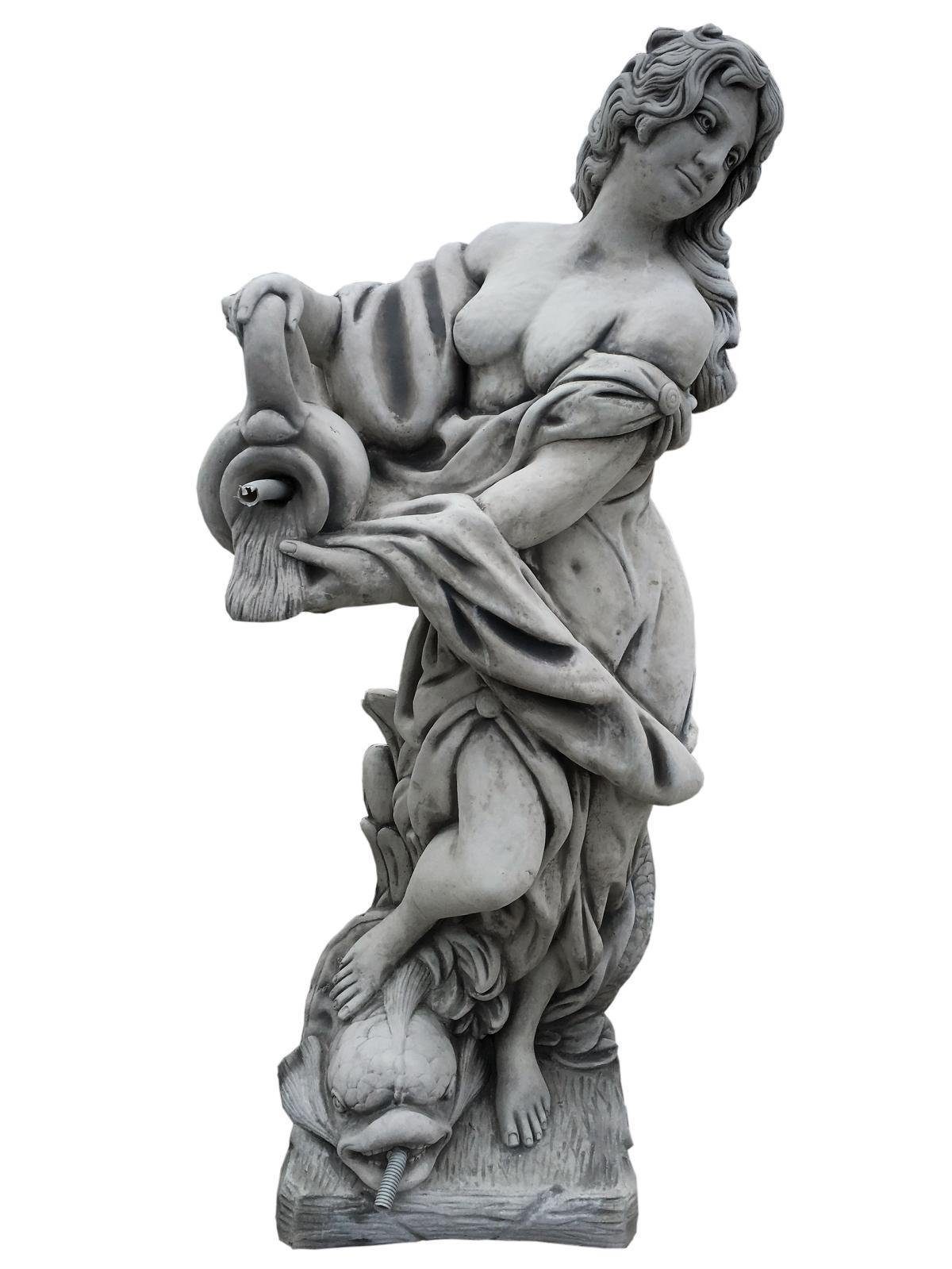 Antikes Wohndesign Gartenfigur Griechische Fontänenfigur Gartenfigur Skulptur Teichfontäne Tierfigug