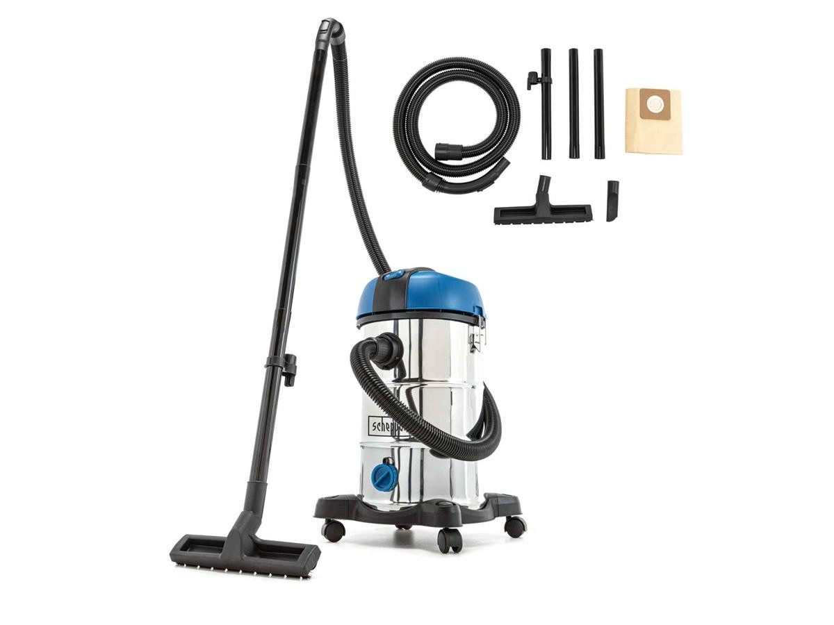 Scheppach Nass-Trocken-Sauger NTS30V2, 1200 W, mit Beutel, 3IN1 Mehrzwecksauger 30 L + Zubehör