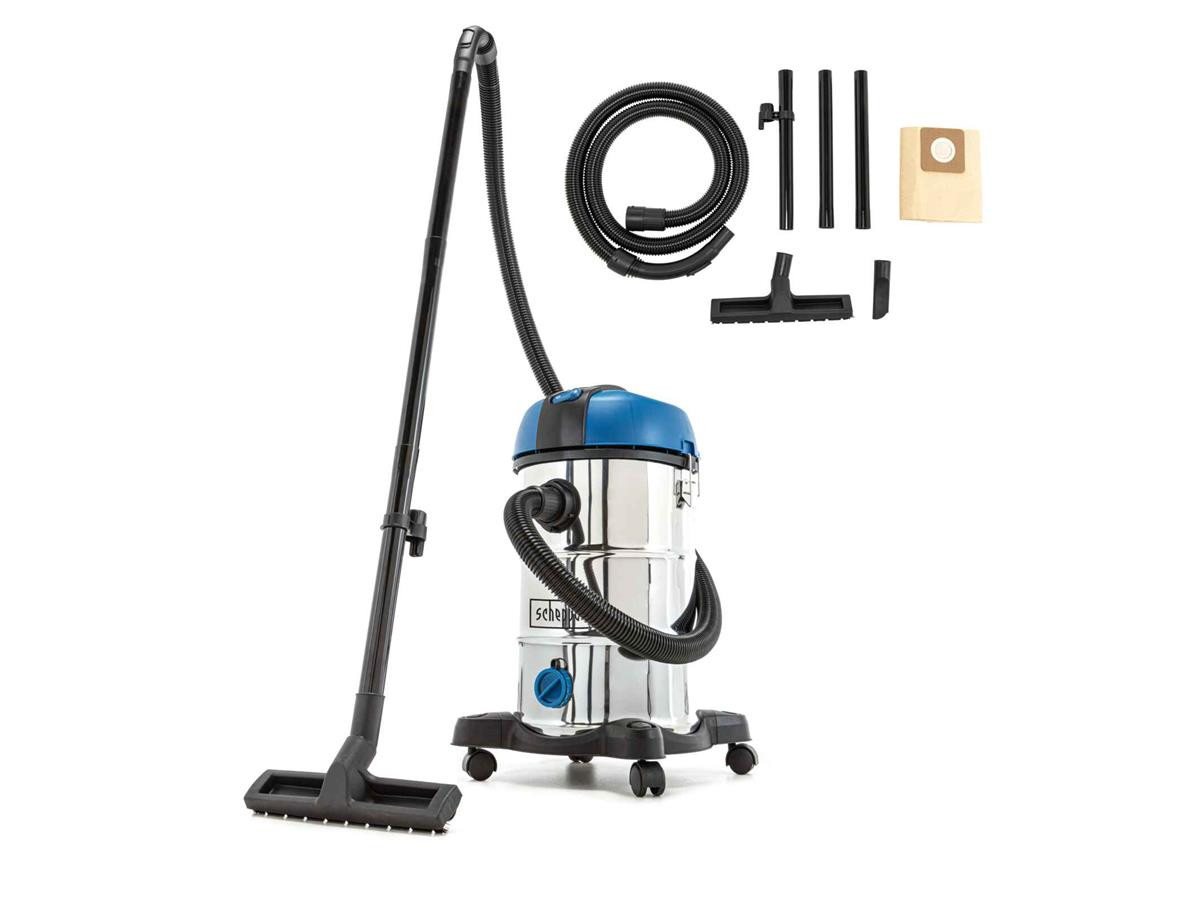 Scheppach Nass-Trocken-Sauger NTS30V2, 1200 W, mit Beutel, 3IN1 Mehrzwecksauger 30 L + Zubehör