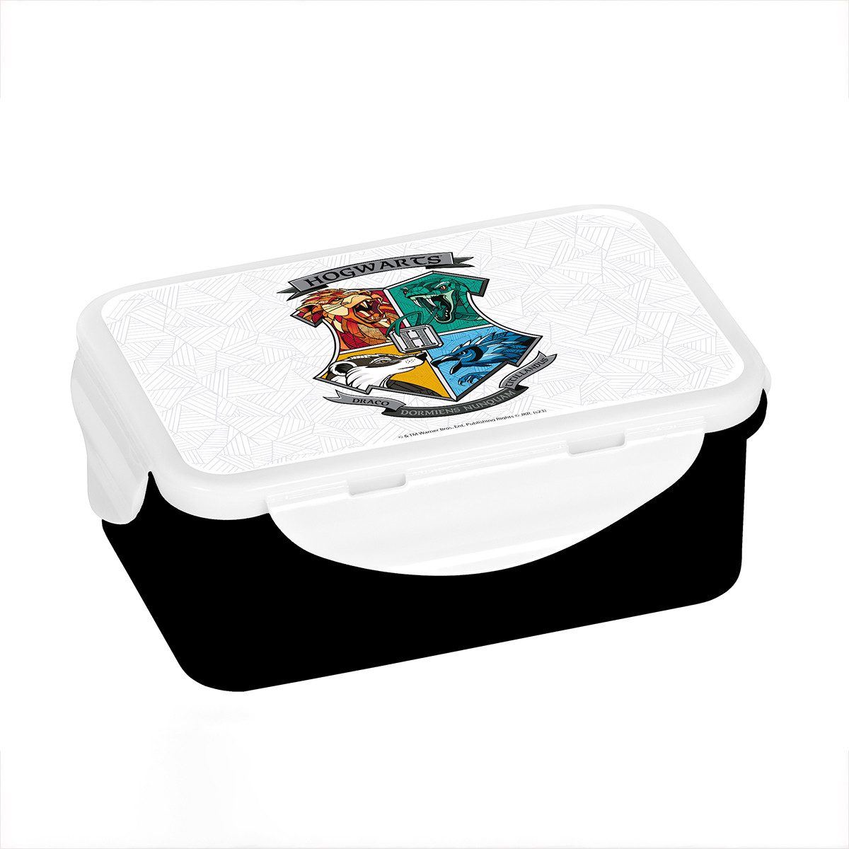 Geda Labels GmbH Lunchbox Harry Potter Hogwarts, PP, (1-tlg), schwarz, 16x10,5x6,5cm, spülmaschinengeeignet