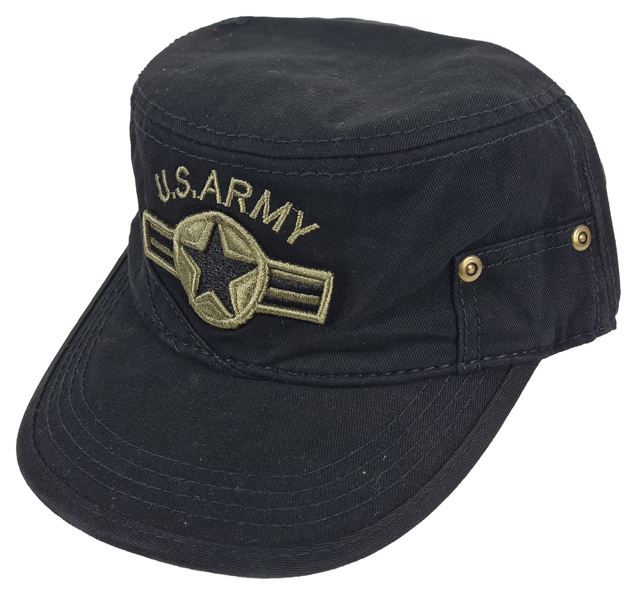 Einkaufszauber Schirmmütze US Army Cap Schwarz - Militär Mütze US Army Mütze