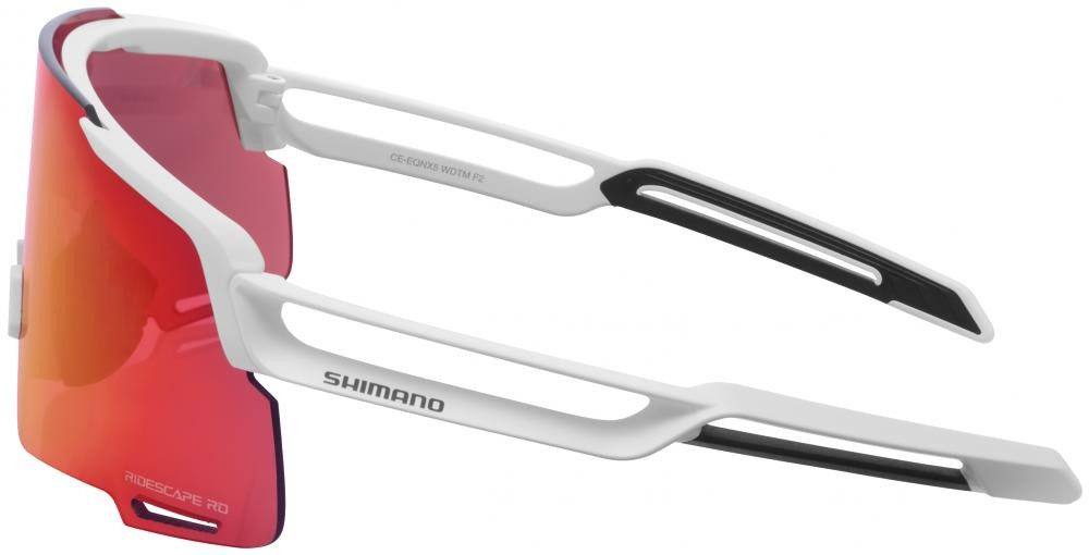 Shimano Fahrradhelm SHIMANO BRILLE EQUINOX RIDESCAPE ROAD MATTE WHITE Brille - Radsport