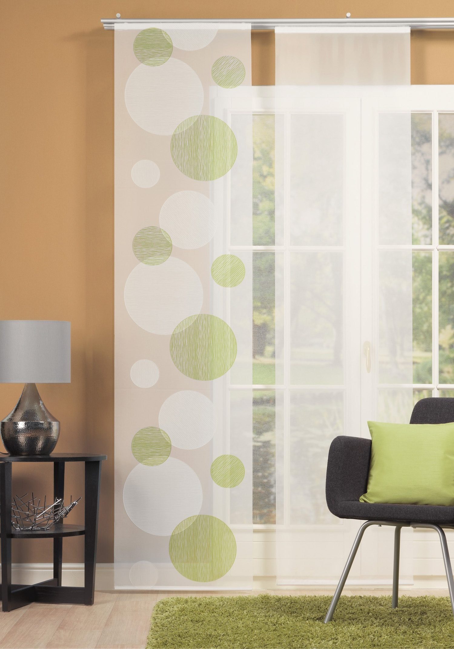 HOME WOHNIDEEN Schiebegardine Tira (1 St), Klettschiene, transparent, Scher günstig online kaufen