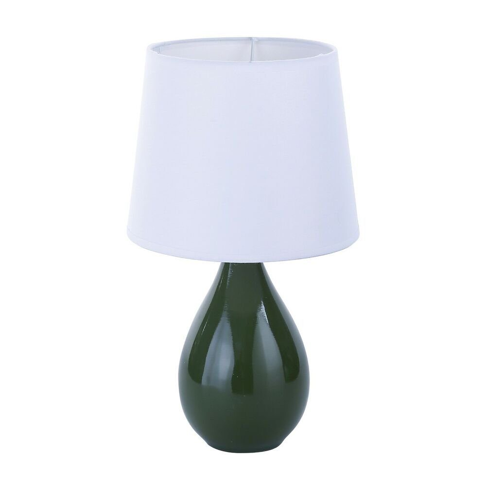 20 cm x Schreibtischlampe 35 aus 20 Keramik x Bigbuy Tischlampe grün Roxanne