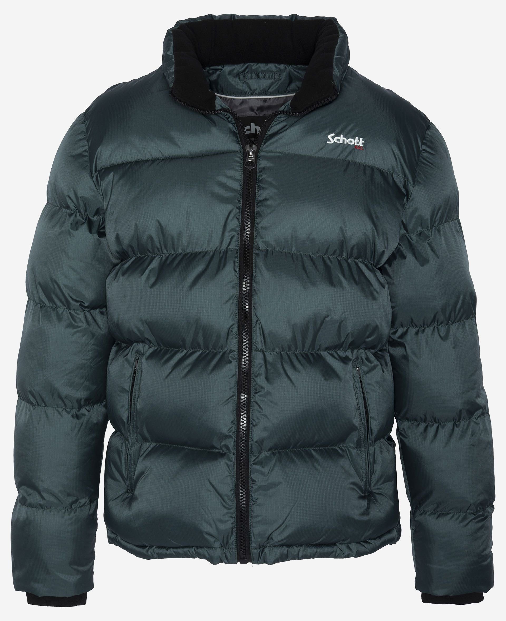 Schott NYC Steppjacke Jacke Puffer jacket IDAHO (1-St) dunkelgrün | Jacken