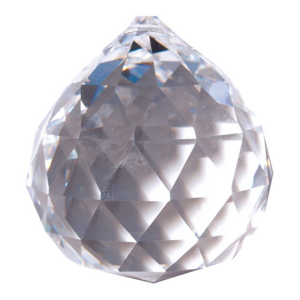 Dekohänger Kristall Kugel 20mm, Glas, Bleikristall > 30% PbO