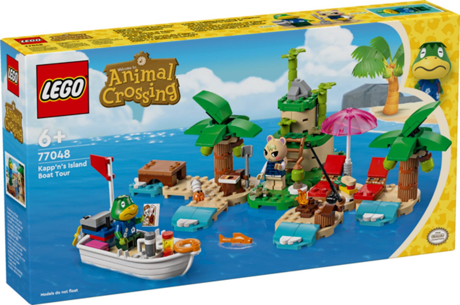 LEGO® Animal Crossing™ Käptens Insel-Bootstour Konstruktionsspielsteine, (Käptens Insel-Bootstour, Klemmbausteine), Made in Europe