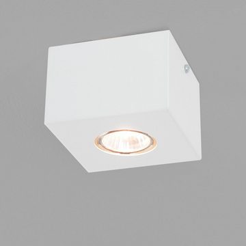 Licht-Erlebnisse Deckenleuchte NET, ohne Leuchtmittel, Deckenspot eckig Weiß Metall GU10
