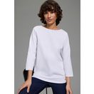 Laura Scott 3/4-Arm-Shirt Basic-Stil, 3/4-Ärmellänge, U-Boot-Ausschnitt, ohne Tasche