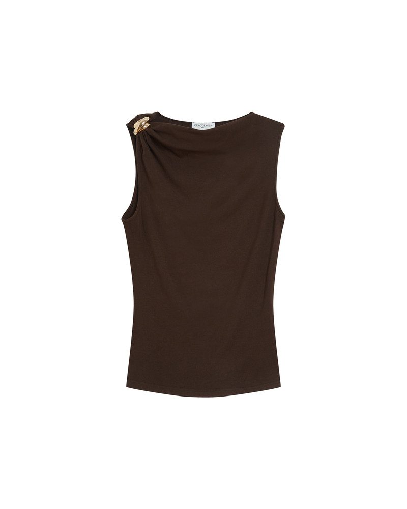 Grace & Mila Shirttop WAGNER - Top Damen - Shirt Damen - Tanktop - ärmelloses Top Damen