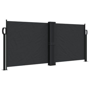 vidaXL Seitenmarkise Seitenmarkise Ausziehbar Schwarz 100x600 cm