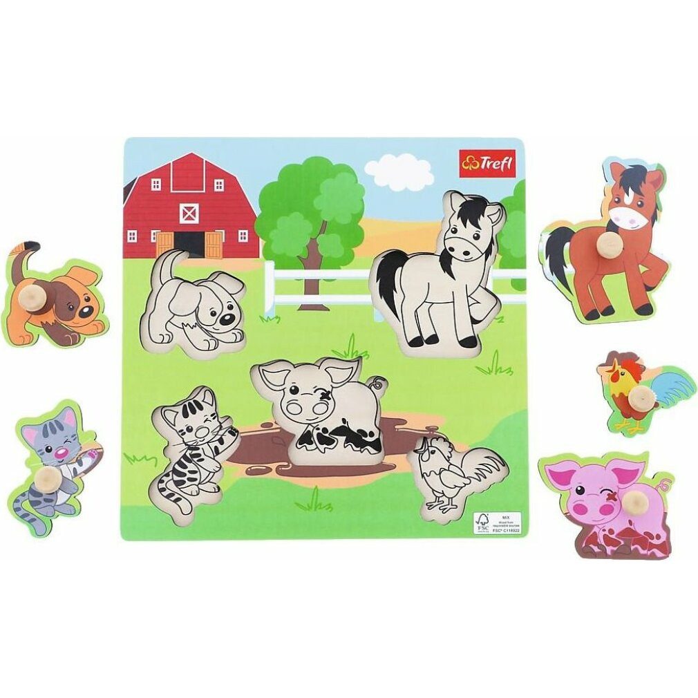 Puzzle Holzpuzzle Bauernhof