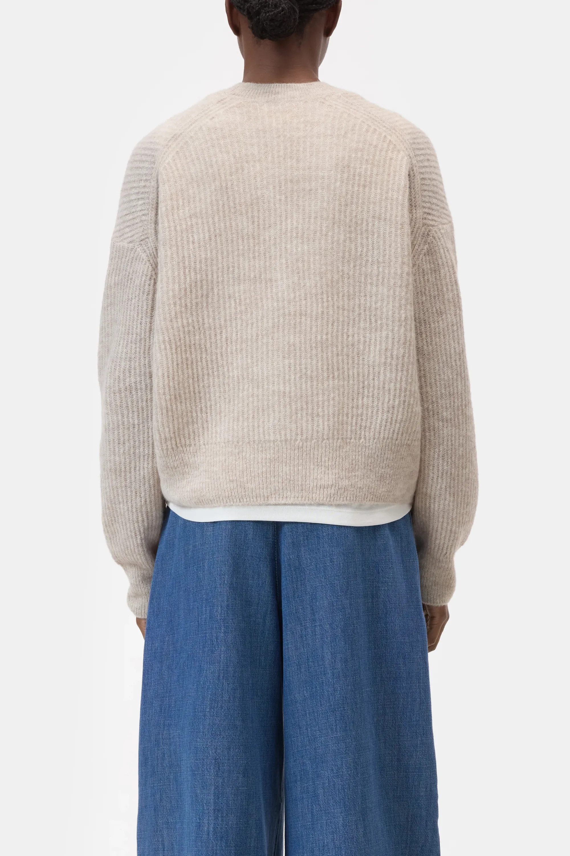 CLOSED Strickpullover Cardigan aus Alpaka-Woll-Mix - Weit